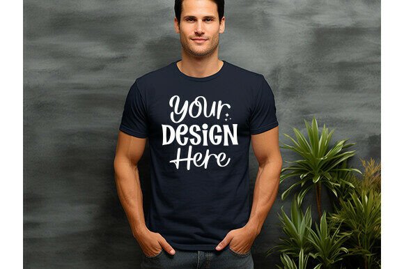 Bella Canvas 3001 Men T-shirt Mockup