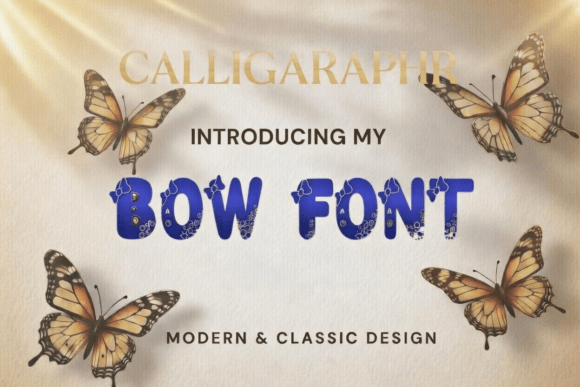 Bow Font - Preview 1