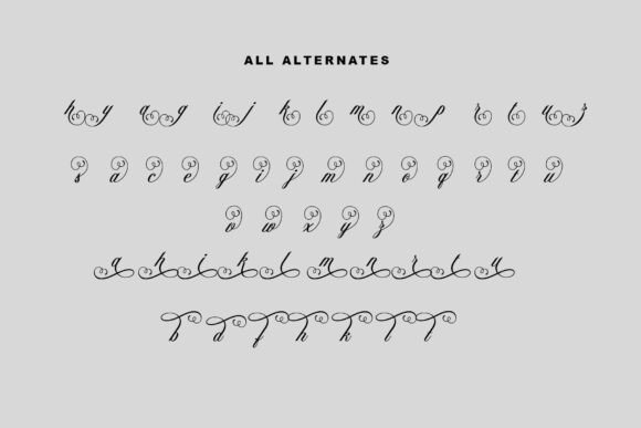 Bridesmaid Font - Preview 6