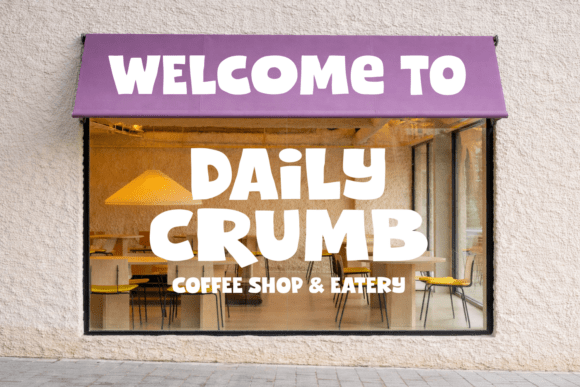 Chunky Rough Font PNG with transparent background - Preview 3