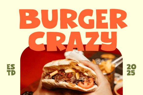 Chunky Rough Font PNG with transparent background - Preview 6