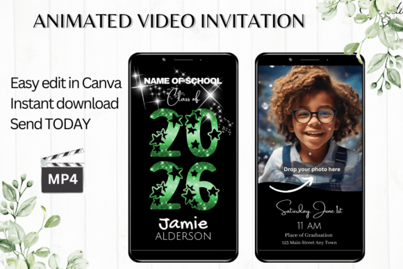 Digital Graduation Invitation