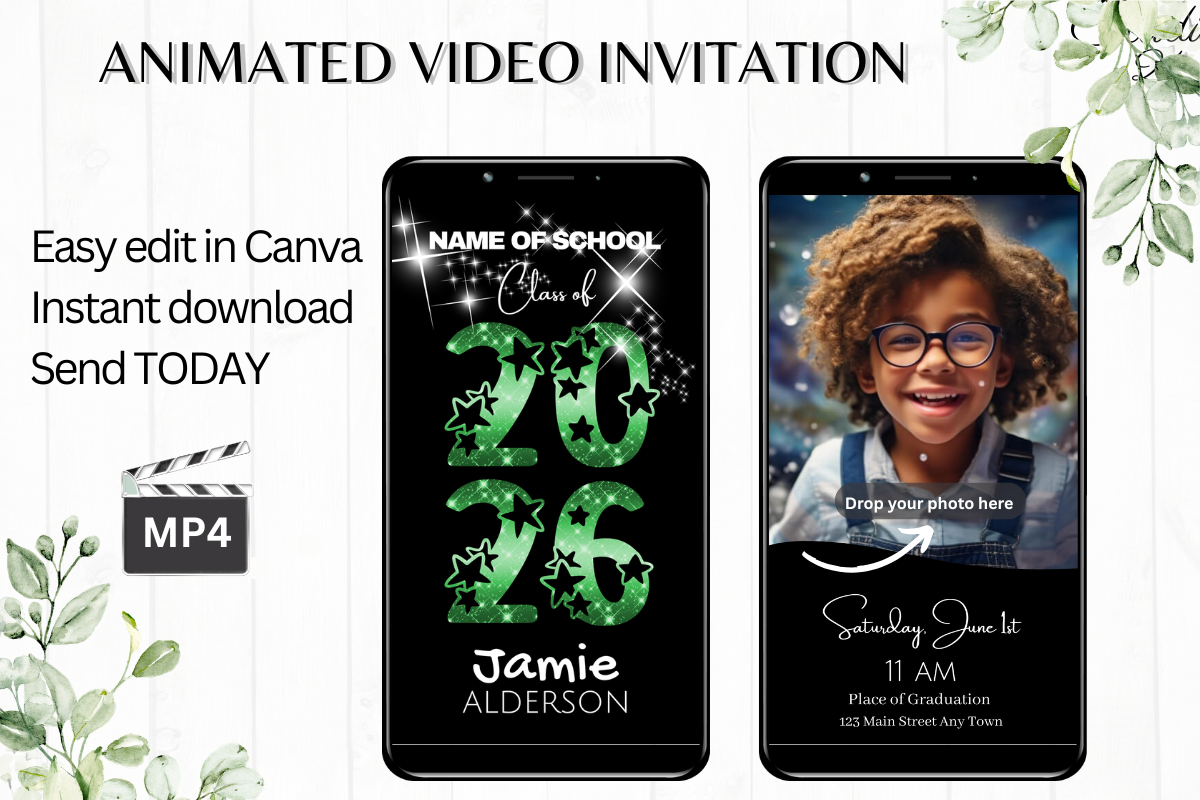 Digital Graduation Invitation
