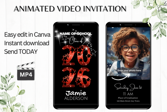 Digital Graduation Invitation
