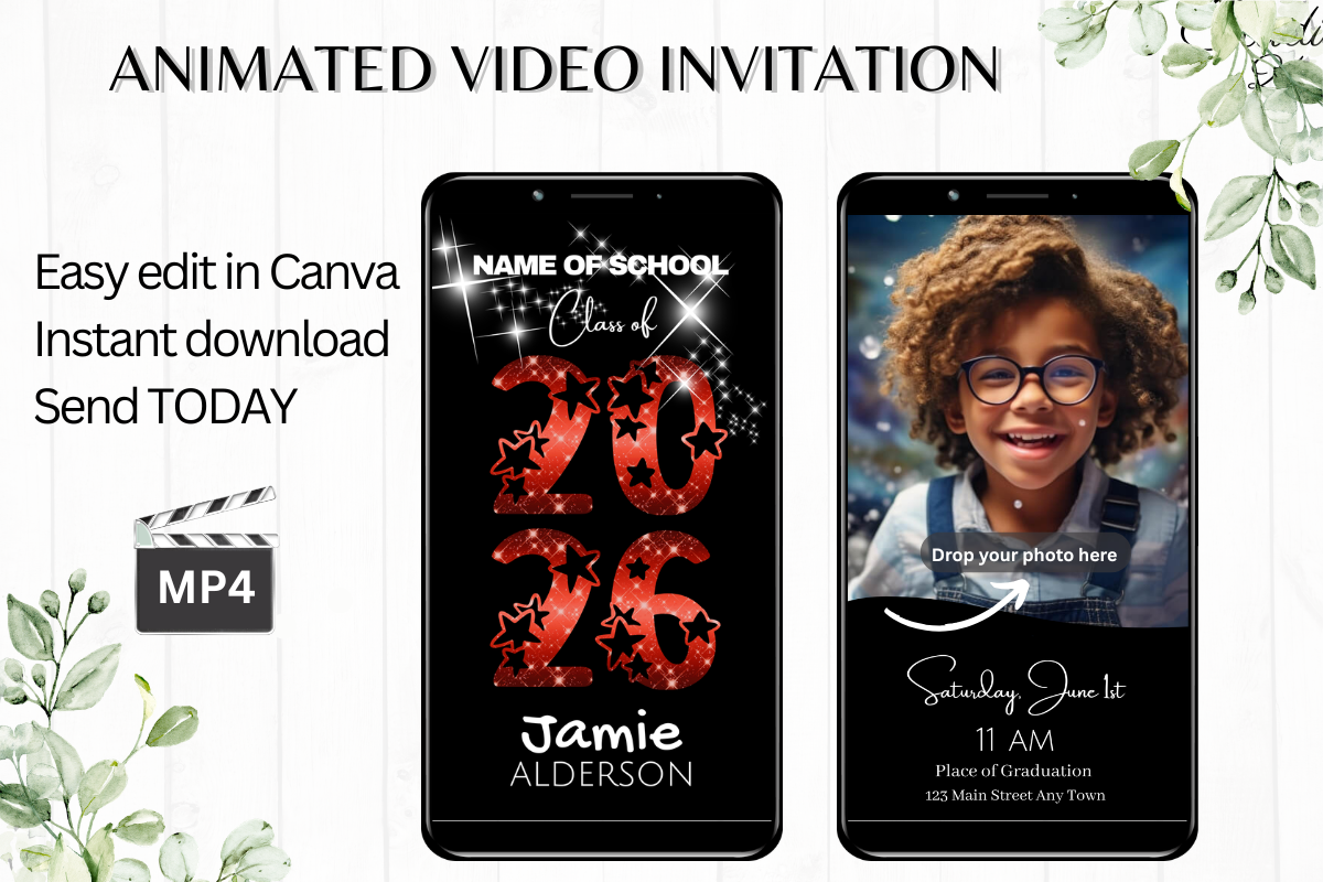Digital Graduation Invitation