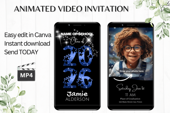Digital Graduation Invitation