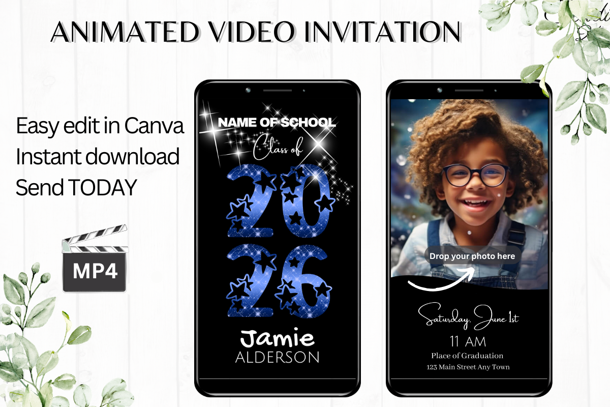 Digital Graduation Invitation