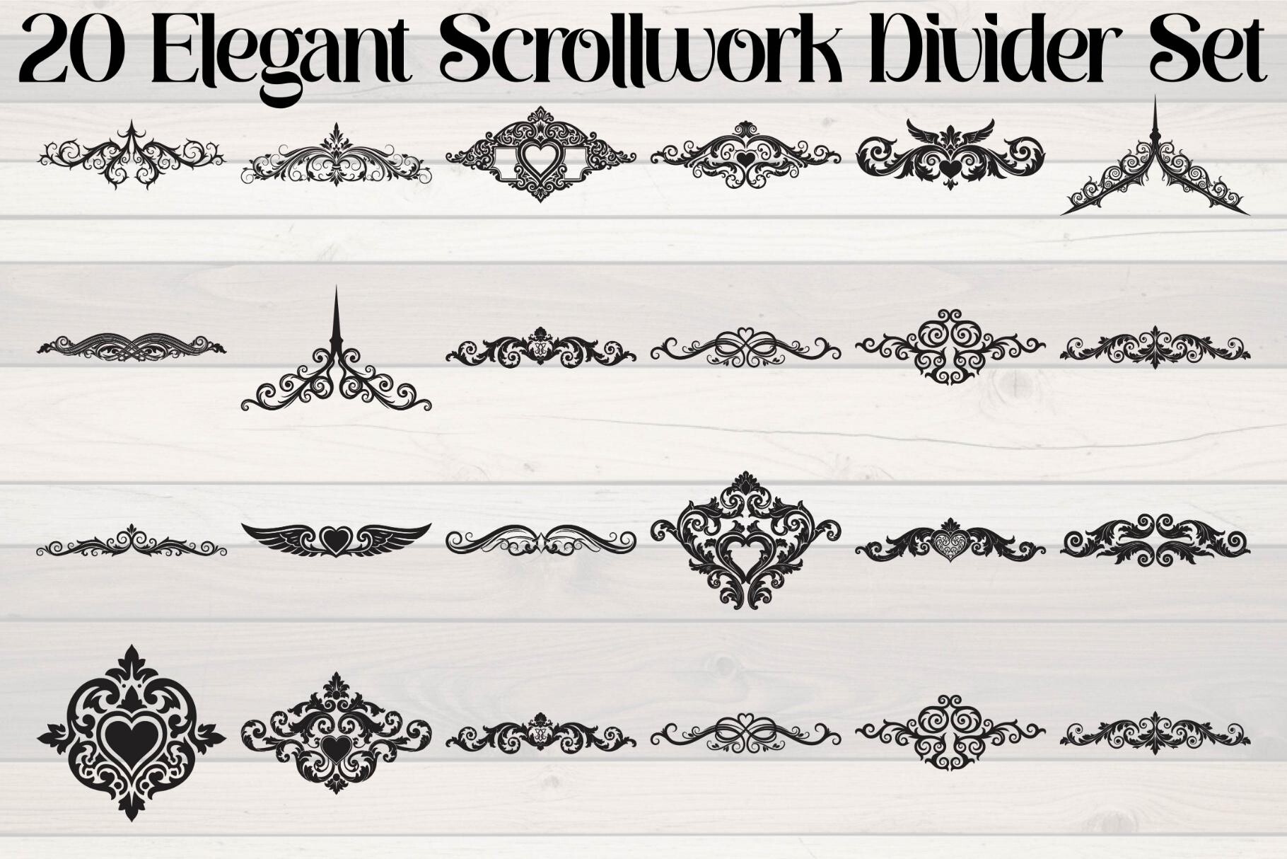 Elegant Scrollwork Divider