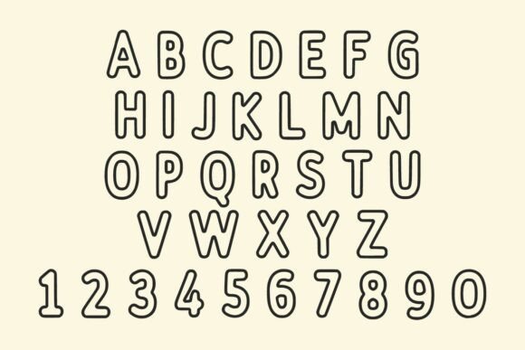 First Lines Font PNG with transparent background - Preview 4