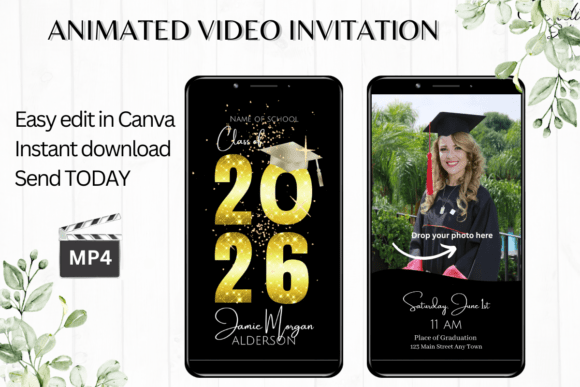 Fun Animated Graduation Invitation