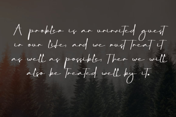 Handwriting Font PNG with transparent background - Preview 4
