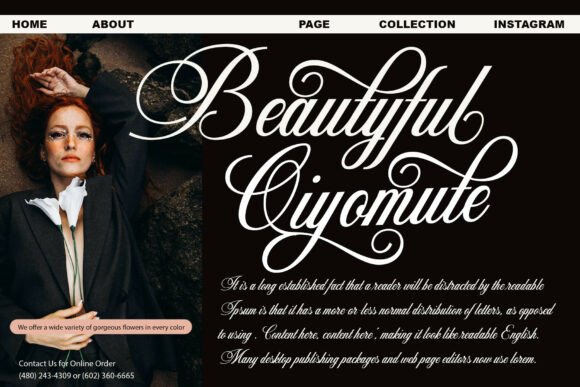 Magnolena Font PNG with transparent background - Preview 1