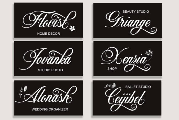 Magnolena Font PNG with transparent background - Preview 3