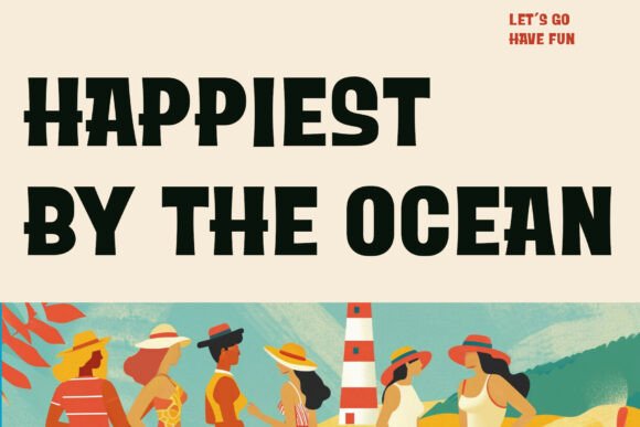Moana Laguna Font PNG with transparent background - Preview 1