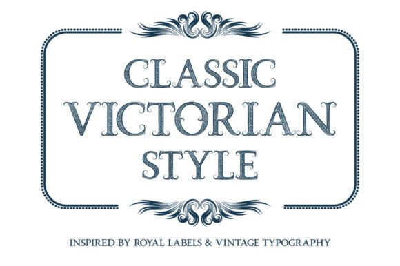 Royal Vintage Label Font PNG with transparent background - Preview 1