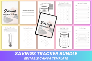 Savings Tracker Bundle Canva Kdp Graphic by DIGITAL PRINT BOX ...