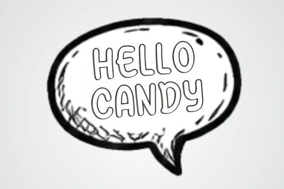 Scribble Vibes Font PNG with transparent background - Preview 2