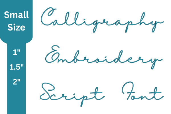 Script Embroidery Font