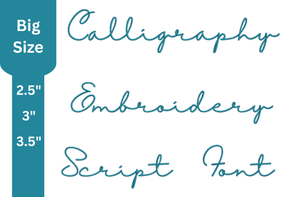 Script Embroidery Font