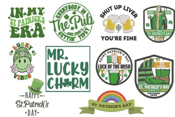 St. Patrick's Day Lucky Embroidery Bundle