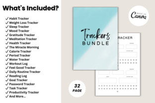 Trackers Bundle Canva Template Graphic by DIGITAL PRINT BOX · Creative ...