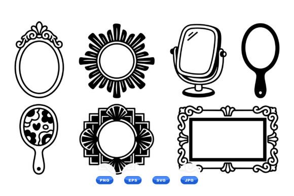 Vintage Mirror Frame Clipart