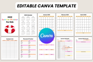 2025 Summer Planner for Kids Canva Graphic by DIGITAL PRINT BOX ...