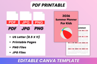 2026 Summer Planner for Kids Kdp Graphic by DIGITAL PRINT BOX ...