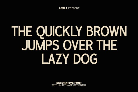 Aimla Font - Preview 3