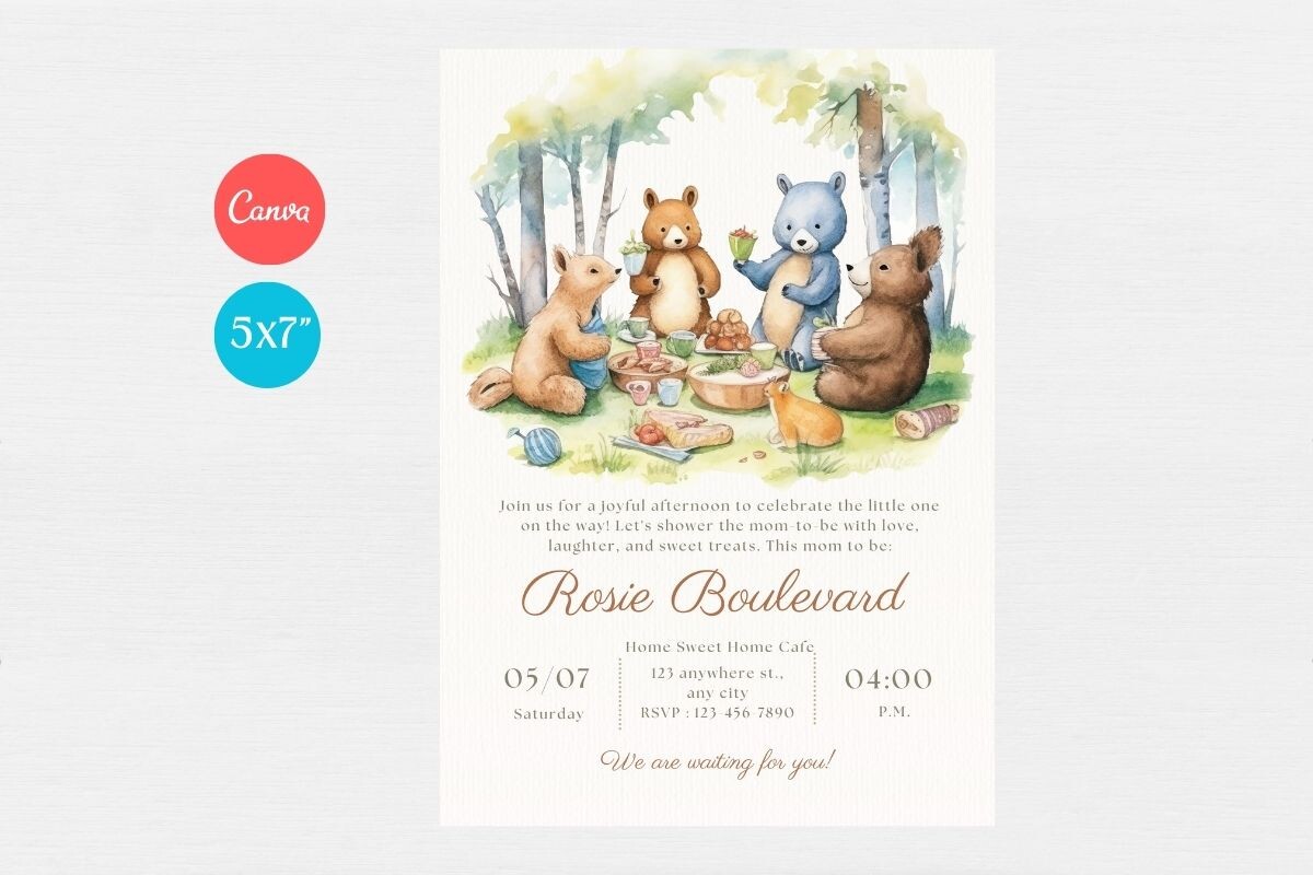 Baby Shower Welcome Sign & Invitation