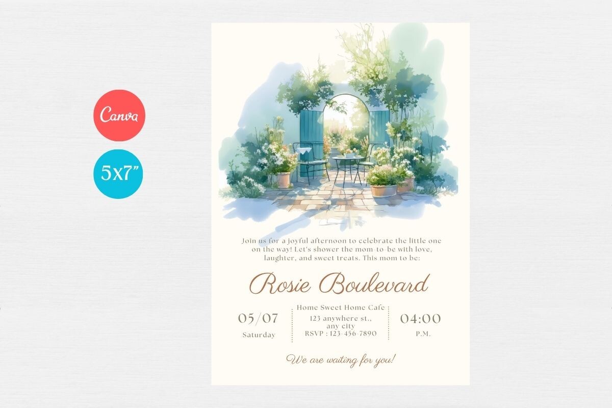 Baby Shower Welcome Sign & Invitation