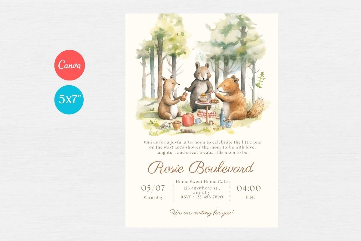 Baby Shower Welcome Sign & Invitation