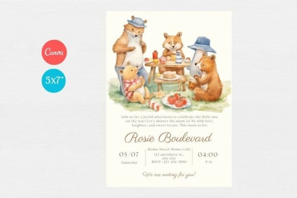 Baby Shower Welcome Sign & Invitation
