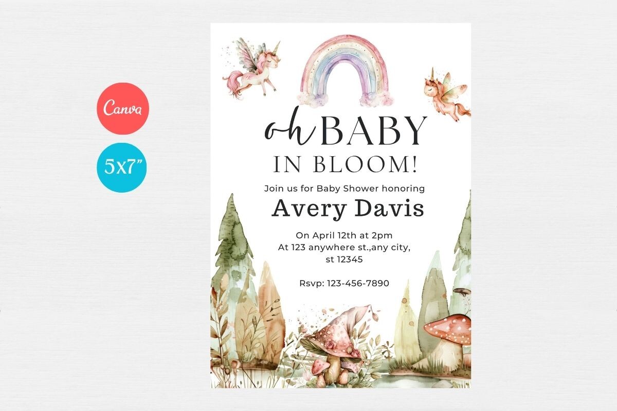 Baby Shower Welcome Sign & Invitation