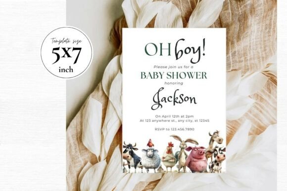 Baby Shower Welcome Sign & Invitation