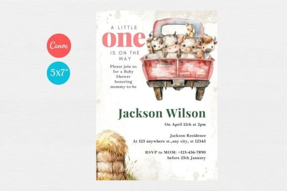 Baby Shower Welcome Sign & Invitation