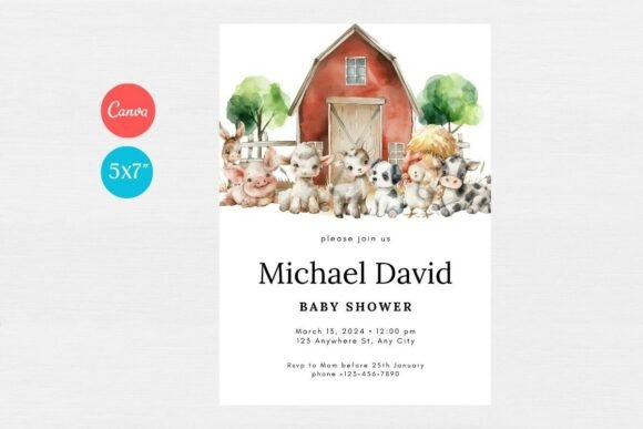 Baby Shower Welcome Sign & Invitation