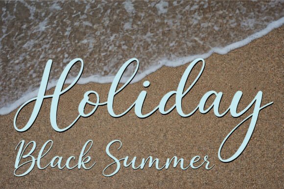 Black Summer Font - Preview 3