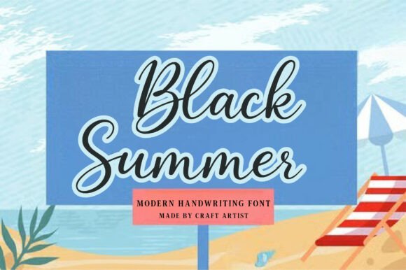 Black Summer Font - Preview 4