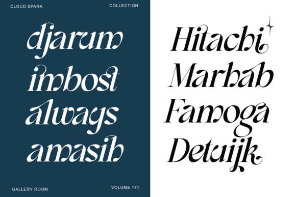 Cloud Spark Font - Preview 3