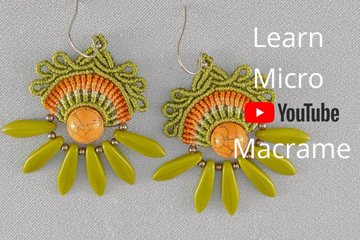 Earrings with Dagger Beads