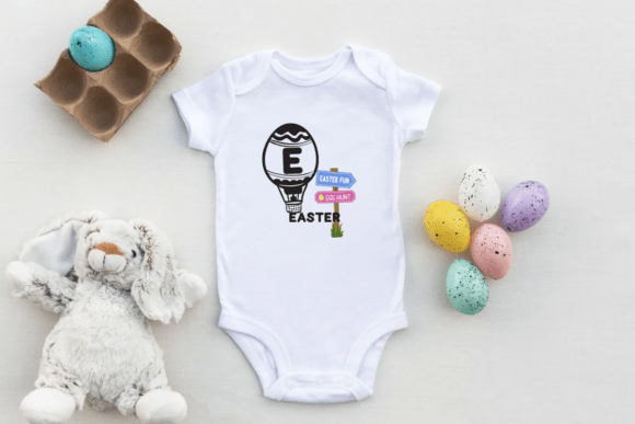 Easter Egg Balloon Font PNG with transparent background - Preview 2