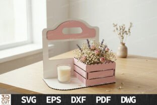 Flower Box Stand Bundle Laser Cut SVG · Creative Fabrica