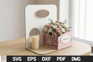 Flower Box Stand Bundle Laser Cut SVG · Creative Fabrica