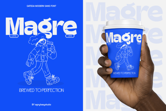 Gatega Font PNG with transparent background - Preview 5