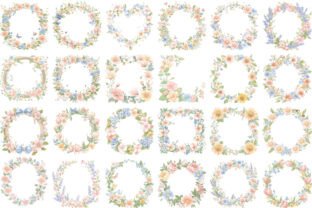 Spring Frame Drawing Hand-Drawn Spring Frames Clipart Graphic by ArtStory · Creative Fabrica