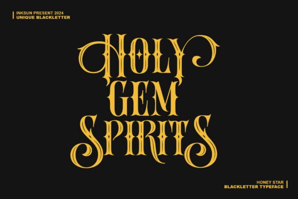 Honey Star Font PNG with transparent background - Preview 2