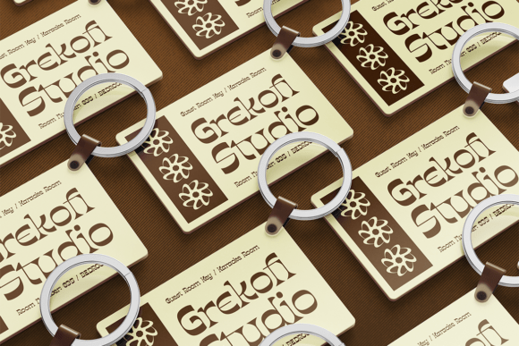 Klocked Font PNG with transparent background - Preview 4