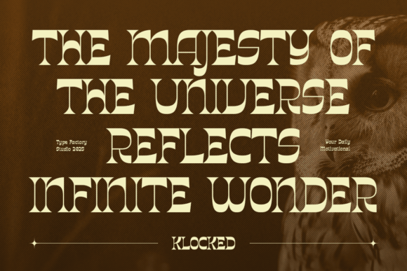 Klocked Font PNG with transparent background - Preview 6