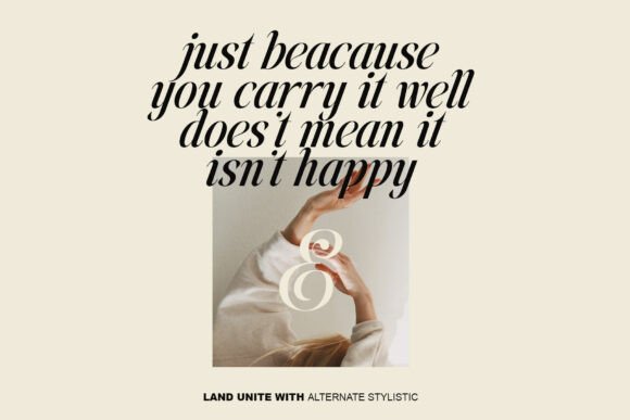Land Unite Font PNG with transparent background - Preview 2